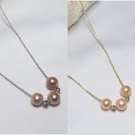 Genuine lombok pearl necklace|Certified genuine pearl necklace|Freshwater pearl necklace|Super PEARL