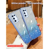 For OPPO Reno 5 Case Electroplating Soft Glitter TPU Cellphone Back Cover Luxury OPPO Reno 5 Phone Casing