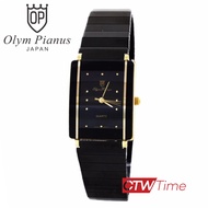 O.P (Olym Pianus) นาฬิกาข้อมือผู้หญิง สแตนเลสแท้ รุ่น 4056L-410E (สีดำ)