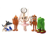 Cross border Shanhaijing italian brainrot animals Keychain Stick Man Tripod Shark Small Pendantgt777