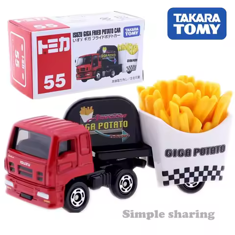 Takara Tomy Tomica No.55 Isuzu Giga French Fries Car Kids Toys Motor Vehicle Diecast Metal Model New