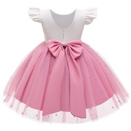 ZZOOI Toddler Girl Big Bow Birthday Princess Dress Baby Girl Formal Pageant Gala Prom Costume Flower