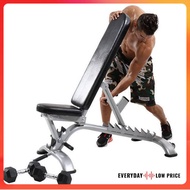 ELP Bench Dumbbell Barbell Weight Lifting Bench Adjustable Incline Decline Sit Up Gym Chair Home Gym