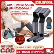 6 Modes Heat and Compression Leg Massager 3 Intensities Air Compression Foot Massager Leg Muscle Rel