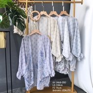 Kirei 1468-050 Premium Outer Ceruty / Outer Bahan Ceruty / Outer Tangan Motif Bunga