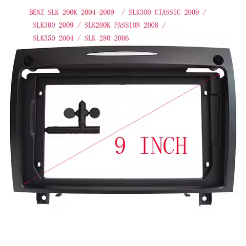 9 Inch For Mercedes Benz SLK Class R171 SLK280 SLK300 Car Radio Fascias MP5 Stereo Panel Dashboard R