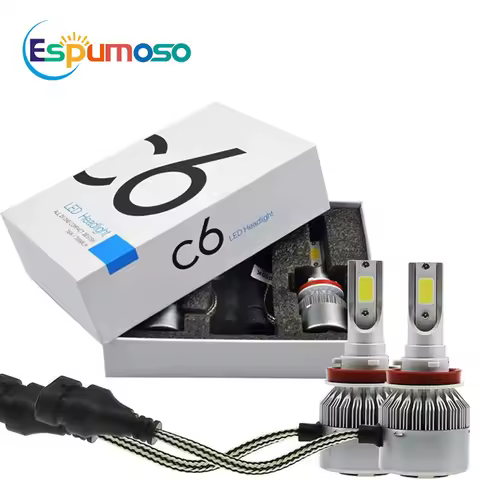 2pcs Led Bulb C6 h7 Automotive Led for Car Headlight H10 H4 H8 H9 H11 H13 9004 9005 9006 9007 880 H2
