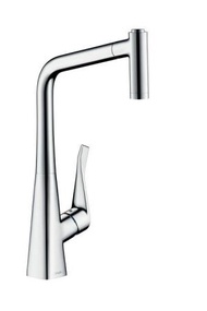 Hansgrohe - 14820000 Metris 拉出式廚盆龍頭 (鍍鉻)