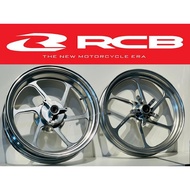 RCB FG506 Yamaha R25 V1 V2 MT25 Silver Chrome Forged Rim Sport Rims Set 100% Plug And Play PNP 3.0/5