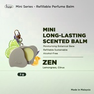 hygr Mini Travel Scented Perfume Balm Long Lasting Scent Lemongrass Vanila Caramel Fragrance Deodori