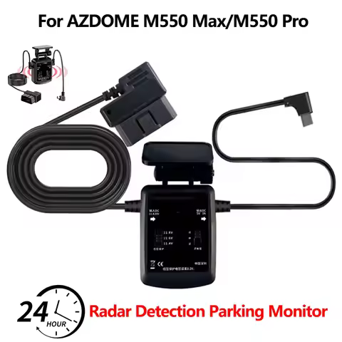 OBD 2 Hardwire Kit 12V/24V to 5V 3A Car Charger Cable for AZDOME M550 Pro/M550 Max Dash Cam 24h Rada