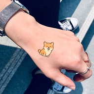 OhMyTat 可愛卡通柴犬 Shiba Inu 刺青圖案紋身貼紙 (6 張)