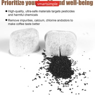 SMARTSIMPLE 12packs Coffee Machine Charcoal Filter Reduces Impurities Espresso Machine Water Filter 