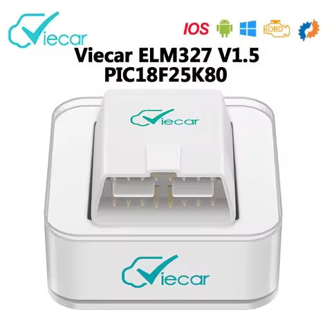 Viecar ELM327 V1.5 Bluetooth 4.0 PIC18F25K80 for Android IOS Code Reader OBD2 OBD 2 OBDII Car Diagno