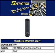 Impact Socket 29mm JETJO TOOLS 500837 / 1/2" Deep Impact Socket DR 6 PT LAKONI PRO