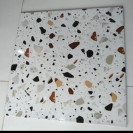 Keramik Granit lantai dinding Uno 50x50 terazo white