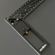 2pcs Woodworking Square Ruler for Precise MeasuringSquare Ruler for 45/90 Degree Multifunctional Gau