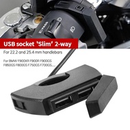 For BMW F900XR F900R F900GS ADV F750GS F850GS F800GS F700GS Motorcycle Dual USB Charger Plug Socket 