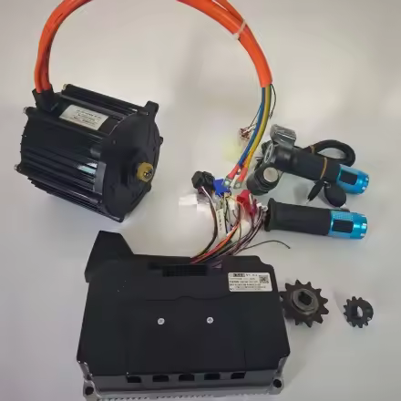 60V 5000W PMSM Motor Kit FarDrive 72 Controller With 219H 12T 420 Sprocket For Electric Motorcycle G