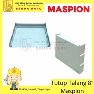 Tutup Talang Air PVC Kotak 8 inch Maspion / Tutup Talang Kotak PVC 8"