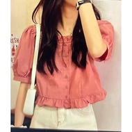 Preloved Causal loose pink blouse