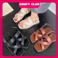 READY STOCK 🚚 BK1 DORUT Korean Women Fashion Slippers Flat Bottomed Comfortable Beach Anti Slip Soft