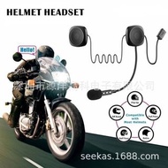 Bluetooth Wireless motorbike helmet headset with microphone  Features: English user guide It's compatible with any type of helmet Waterproof function Easy to install it  Amazon hot and saleable product