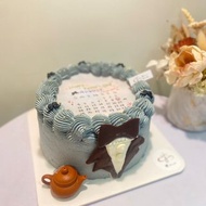 燃燒父親節蛋糕 月曆 照片 客製化 燃燒蛋糕 鑠甜點 自取 8吋蛋糕