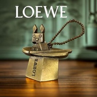 🐇 LOEWE羅威｜黃銅兔子帽子吊飾配件.鑰匙扣#二手