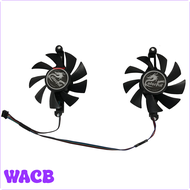 [WACB] 2Pcs/Set,75MM Diameter,88mm Mounting Holes Pitch,Graphics Video Card Fan,For AFOX Radeon RX 6