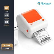 Gprinter เครื่องพิมพ์ฉลากสินค้า AE241 เครื่องปริ้นใบปะหน้า ปริ้นเตอร์ เครื่องพิมพ์ใบปะหน้า Thermal P