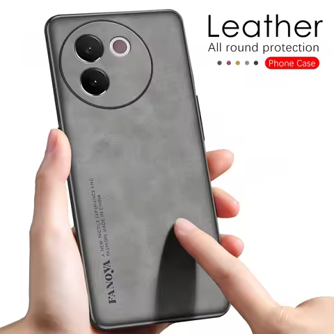 Sheepskin Leather Phone Cover For vivo V30e 5G Case TPU Soft Frame Camera Protection Shell For vivo 