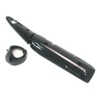 YAMAHA Y15ZR COVER EXHAUST & CAP EXHAUST CARBON
