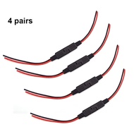 QKKQLA1 10CM SAE male female Solar Battery Cable 18AWG Power supply Plug Extension connector wire fo