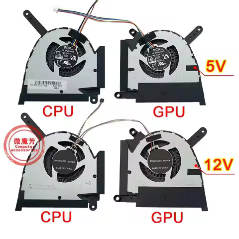 NEW CPU fan GPU cooling fan for ASUS FX517 FX517ZR FX517Z FX517ZC AIR 2022 DC5V/12V RTX3050/TI RTX30