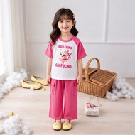 Girls' Suit Set Hornet Knit Material