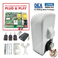 DEA LIVI 9N / 900N ( FULL SET WITHOUT GEAR RACK ) AC Sliding Motor Only &lt;900KG&gt; ( Made In Italy ) AUTOGATE SYSTEM 433Mhz