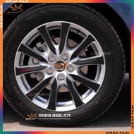 Decal Stickers Mazda 3 2018 Wheels (Set Of 5 Wheels)