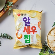 Korea Imported Nongshim Fresh Shrimp Chips 68gX2 Bags Children's Expanded Snacks Office Snacks Impor