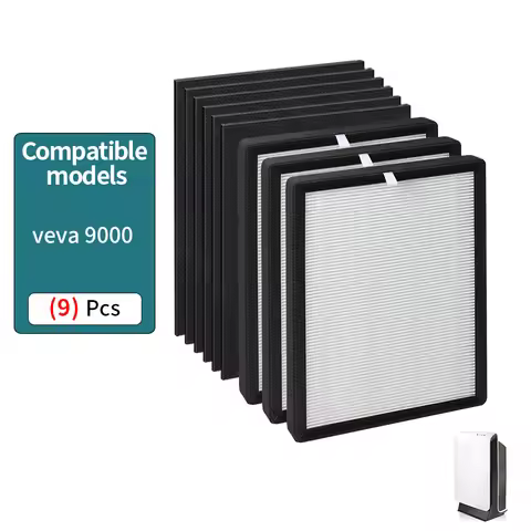 ProHEPA 9000 HEPA Replacement Filter Compatible with Veva ProHEPA 9000 Air Pur ifiers, Including 3 H