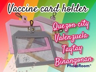 leather vaccination card holder (quezon city. valenzuela, taytay, binangonan, malabon)