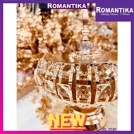 Romantika Luxe Crystal Canister Sweets fruit snacks storage box household Living room Jewellery Box