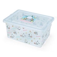 Sanrio - Pochacco PC狗 日版 特大 透明 塑膠 收納盒 儲物盒 衣物 雜物盒 儲物箱 收納箱 雜物箱 零食箱 有蓋 有卡扣 帕恰狗 (2021年款)
