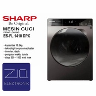 MESIN CUCI FRONT LOADING SHARP ES-FL 1410 DPX 1 TABUNG INVERTER 10,5KG