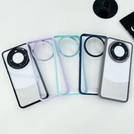 Suitable for Huawei mate70Pro Golden Shield Case Large Hole Transparent Phone Case MATE60 Case DIY H