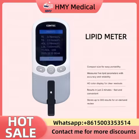 CONTEC New Test of five lipid Meter accurate and reliable,TC,HDL,TG,LDL,TC/HDL