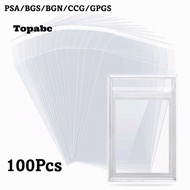 TOPABCS 100 Sheets PSA BGS Card Brick Film, Transparent Durable PSA BGS Slab Sleeve,  Waterproof Str