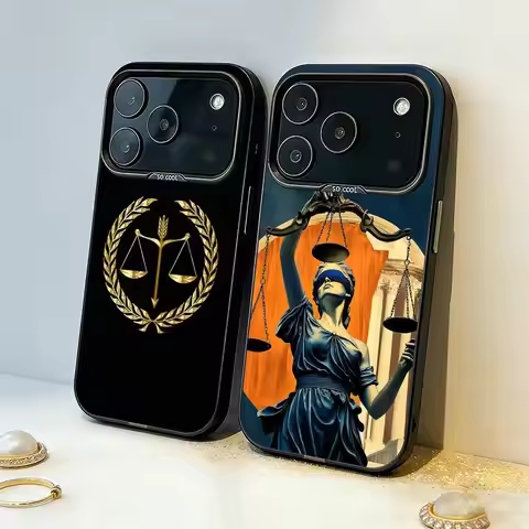L-Law L-Lawyer J-Judge J-Justice Phone Case For iPhone17,16,15,14,13,12,11,Pro,MAX Gray Matte Silico