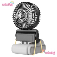 ANHUITYJ Lithium Battery Fan, 14-21V Battery Angle Adjustable Outdoor Working Fan, Pin Spacing 19-40