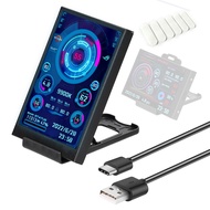 3.5 Inch AIDA64 PC Monitoring Screen USB Type-C Mini IPS Display for PC Case CPU GPU Monit